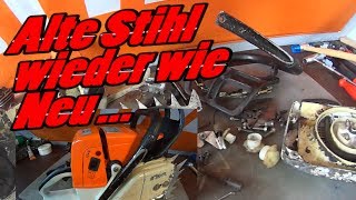 Stihl 064 Alte Motorsäge wieder in Schuss gebracht [upl. by Ailaza]