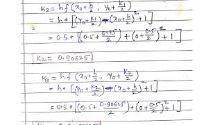 Example Runge Kutta Method for First order ODE [upl. by Releyks101]