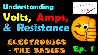 What are Volts Amps and Resistance  Electronics  The Basics  Episode 1 [upl. by Tristam]