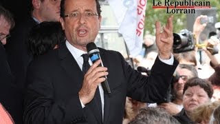 Hollande à HombourgHaut et à Forbach  quotNous avons besoin de tous les enfants de la Républiquequot [upl. by Oedama]