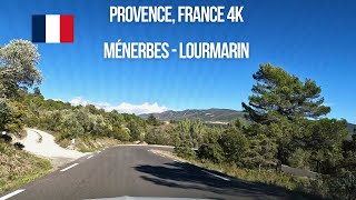 Driving in Provence France from Ménerbes to Lourmarin [upl. by Shatzer]