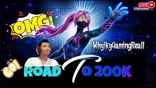 🔴Live Road To 200K Subscribers 🗿 Garena Free Fire  freefire shorts [upl. by Phip299]