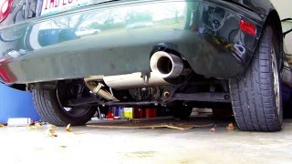 NA Miata Stock vs Yonaka Exhaust Sound Comparison [upl. by Aneekahs]