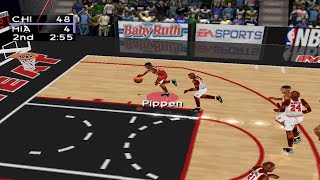 NBA Live 98 PS1 Gameplay [upl. by Roseline]