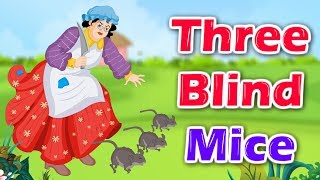 Three Blind Mice  English Kids Songs  English Nursery Rhyme with Lyrics [upl. by Ecienahs]