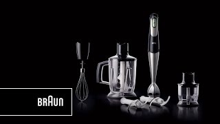 Braun Multiquick 7 Hand blender MQ 745 Aperitive One squeeze All speeds  Introduction [upl. by Enairb856]