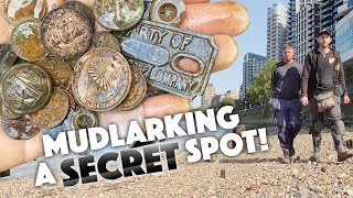 Mudlarking a SECRET LOCATION for Thames treasure So many finds [upl. by Seek333]