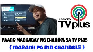 PAANO LAGYAN NG CHANNEL ANG TV PLUS [upl. by Clapper]