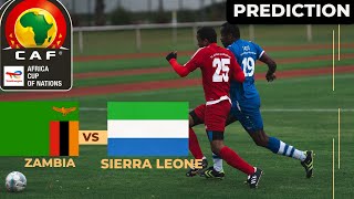 Zambia vs Sierra Leone CAF Africa Cup Of Nations 2025 Qualifier Match Preview Prediction [upl. by Dlopoel699]