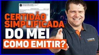 CERTIDÃO SIMPLIFICADA DO MEI COMO EMITIR [upl. by Thor]