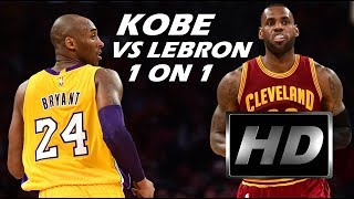 HD Kobe Bryant 1 on 1 with LeBron James BEST DUELS [upl. by Etteloiv298]