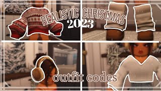 REALISTIC Bloxburg Winter and Christmas Outfit codes  Outfit Codes  Roblox [upl. by Goulette]