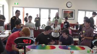 Rubiks cube onehanded former world record  903 seconds [upl. by Namso]