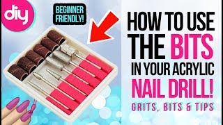 How to Use Acrylic Nail Drill Bits [upl. by Ytsud]