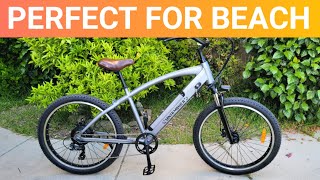 Electric Beach Cruiser Nakto Santa Monica Electric Bike Review [upl. by Paff]