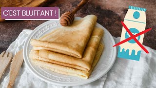 Crêpes recette sans lait  cest la Chandeleur [upl. by Eirbua]