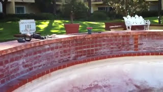 Brick Water Fountain Calcium Removal 7147300148 Previuos Condition amp Sealing Newport Beach Orange [upl. by Lattie]