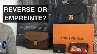 REVERSE MONOGRAM VS EMPREINTE LEATHER  LV POCHETTE METIS FACE OFF [upl. by Aracaj]