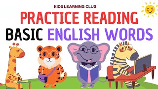 How to read the words for Toddlers Practice Reading Basic English words Vocabulary words [upl. by Flosser]