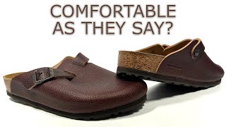 2023 Birkenstock Boston Clog Horween Brown Review  Comfortable As They Say [upl. by Oiled842]