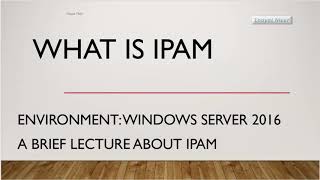 IPAM explanation in details  IP Address Management [upl. by Longwood]