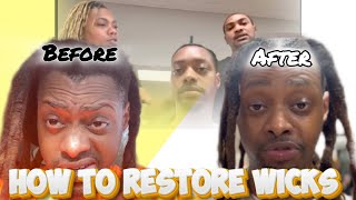 How to restore wicks  Locs hair With Natural Locs amp More [upl. by Yehtomit322]