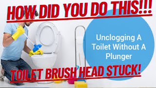 How To Unclog A Toilet With OBJECT STUCK  STEP BY STEP INSTRUCTIONS [upl. by Ymmik]