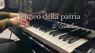 Nemico della patria Karaoke with lyrics Andrea Chénier Bariton aria UGiordano Accompaniment [upl. by Bahner]