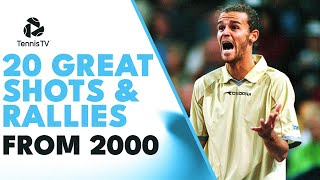 Safin Hewitt amp Kuerten All Feature  20 Amazing Tennis Shots amp Rallies From the Year 2000 [upl. by Llenyt]