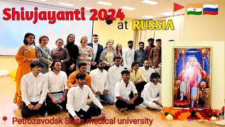 ShivJayanti at RUSSIA  Petrozavodsk State medical University  Dr Vishal Pawar shivajimaharaj [upl. by Theone]