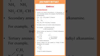 Nomenclature of amines  primarily secondary and tertiary  JEE  NEET  BITSAT [upl. by Bern]