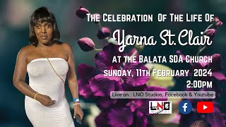 The Celebration Of The Life Of Yarna St Clair [upl. by Nylteak784]