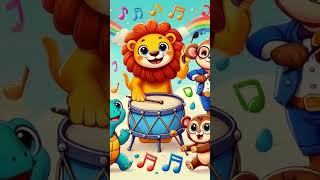 Fun Kids Song  Dancing Cartoon Animals Play Musical Instruments kidssongs [upl. by Shipp]