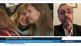 Quel accueil pour les réfugiés ukrainiens  Robert Ménard marie de Béziers [upl. by Ddot545]