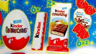 Kinder Surprise Kinder JOY Kinder Chocolate Kinder Bueno White [upl. by Yattirb]