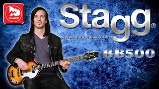 STAGG BB500  винтажная басгитара типа HOFNER как у Пола Маккартни [upl. by Enilecram6]