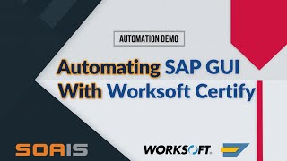 Automating SAP GUI with Worksoft Certify  Demo [upl. by Anah]