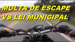 BALELA NOVA LEI MUNICIPAL ESCAPAMENTO ESCAPE ESPORTIVO MOTO PODE SER PRESA RECOLHIDA [upl. by Fogarty]