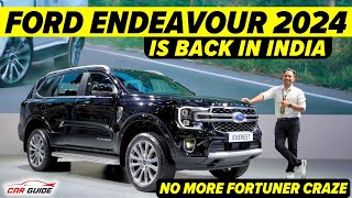 2024 Ford Endeavour India Launch  Toyota Fortuner Rival  Return of Ford Confirmed  Ford Everest [upl. by Illac]