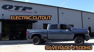 QTP Silverado 2500 Aggressor Electric Cutout Pipe [upl. by Noby]