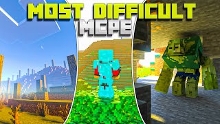 Top 10 Modsaddons To Make THE MOST DIFFICULT Minecraft PE [upl. by Shirleen609]