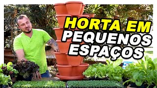 COMO CULTIVAR HORTA EM PEQUENOS ESPAÇOS  Dica para Casas e Apartamentos  Murilo Soares [upl. by Nohsreg]