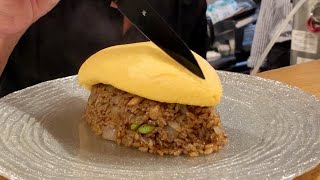 Master Chef Makes the Best Omurice  Kichi Kichi Kyoto Japan [upl. by Stanway]