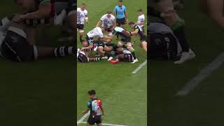 HUGE Tackle From Oscar Beard 🤯💪 premiershiprugby shorts [upl. by Jyoti662]