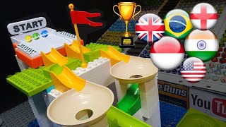 Marble Race countryballs friendly 4 tournament 2023 by Fubecas Marble Runs [upl. by Nochur]