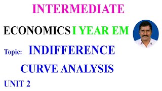 indifference curve analysis  intermediate mshatavahana economicsenglish [upl. by Adnilim]