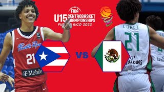 FIBA U15 Centrobasket Championships  Puerto Rico vs Mexico  FELIPE QUIÑONES 2008 [upl. by Alyce]