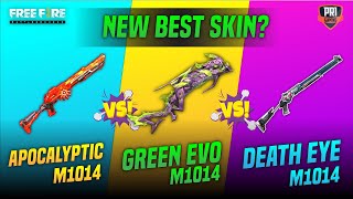 Green Flame Draco Evo M1014 Vs Incubator Apocalyptic M1014 Vs Death Eye  Best M1014 Skin Freefire [upl. by Recor494]