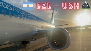 AEROLINEAS ARGENTINAS REPORT  Buenos Aires EZE  Ushuaia USH  Boeing 737 MAX [upl. by Ahtan]