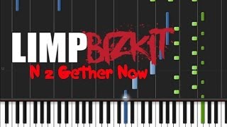 Limp Bizkit  N 2 Gether Now ♫ Instrumental  Synthesia [upl. by Gnuhp187]